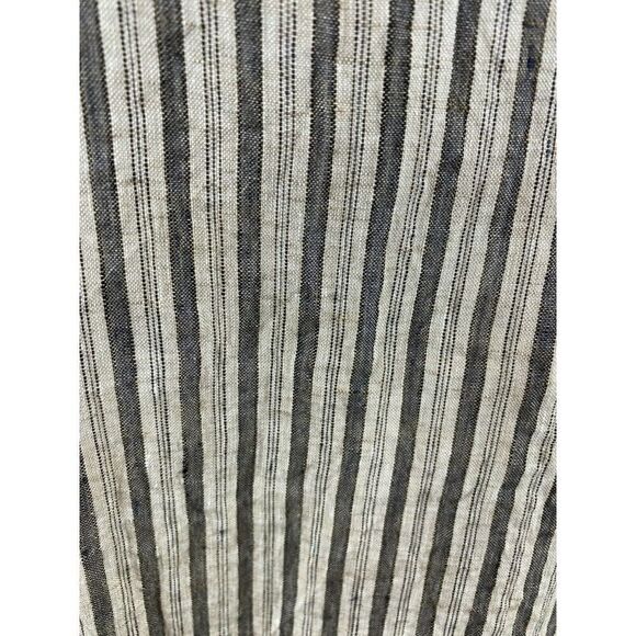 VLAS BLOMME linen striped kimono boho lagenlook tunic blouse size F Japan NWOT - Picture 3 of 10